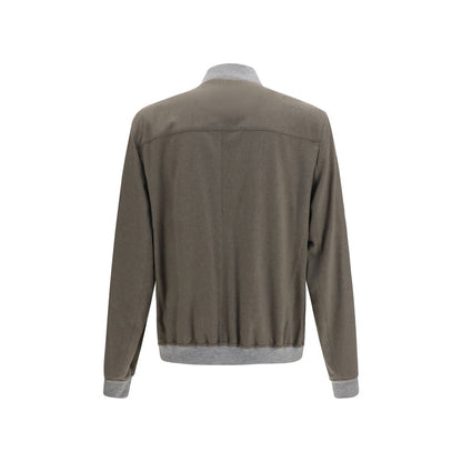 Bicolor Cashmere Bomber