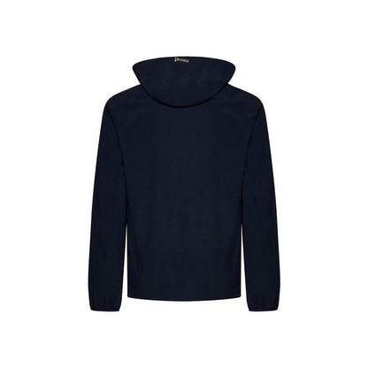 Blue Elastane Shell Jacket