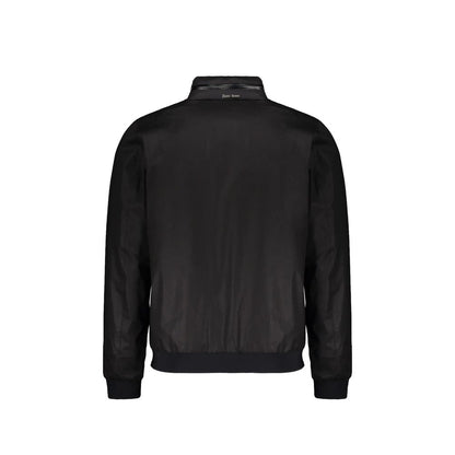 Black Cotton Full-Length Jacket