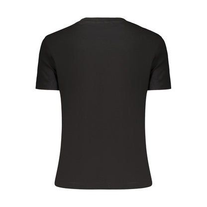 Black Cotton Women's T-Shirt