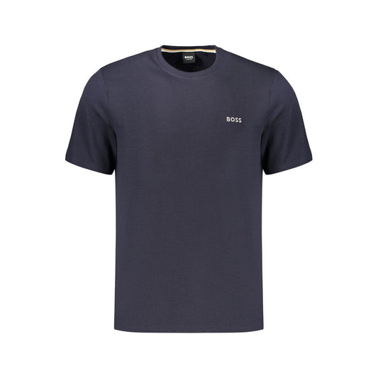 Blue Cotton Men's T-Shirt