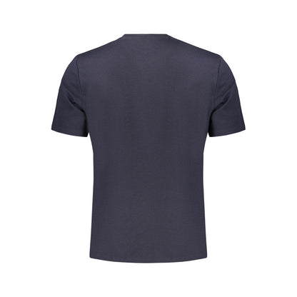 Blue Cotton Men's T-Shirt