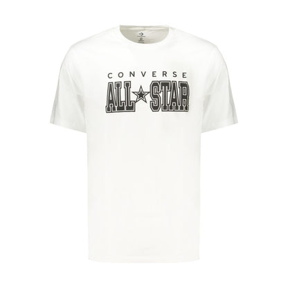 White Cotton Mens T-Shirt