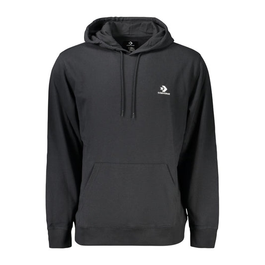 Black Cotton Men's Hoodie