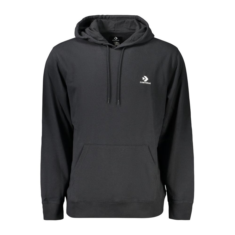 Black Cotton Men's Hoodie