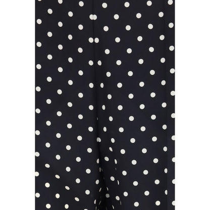 Black Silk Cropped Pants