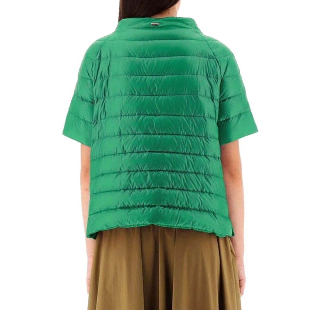 Bicolor Polyamide Full-Length Jacket