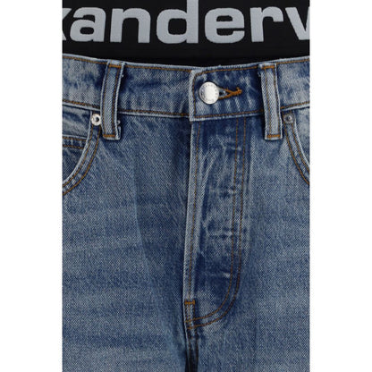 Blue Cotton Relaxed Fit Jeans