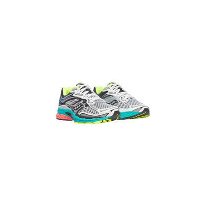 Silver Synthetic Athletic Sneakers