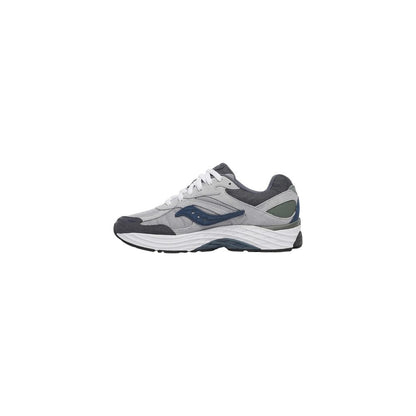 Gray Synthetic Athletic Sneakers