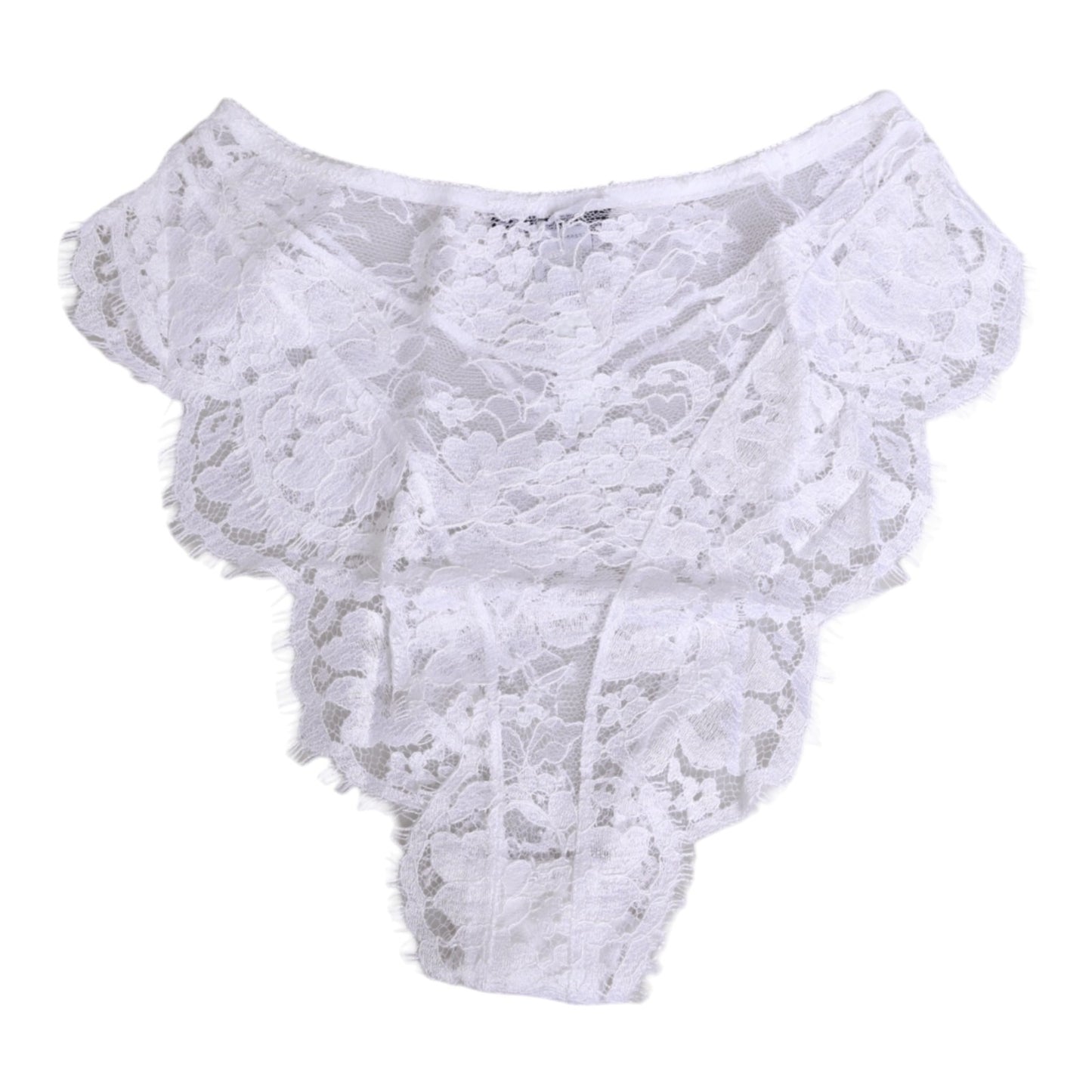 White Floral Lace Low Rise Panty Underwear