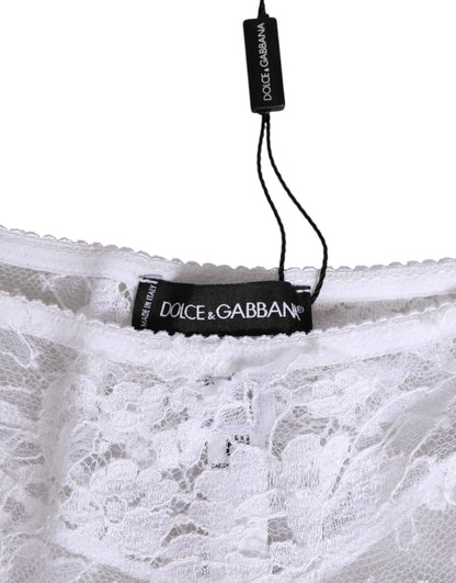 White Floral Lace Low Rise Panty Underwear