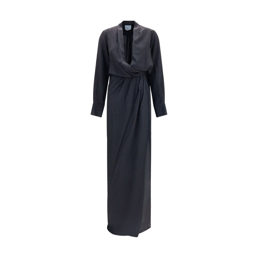 Black Silk Long Dress