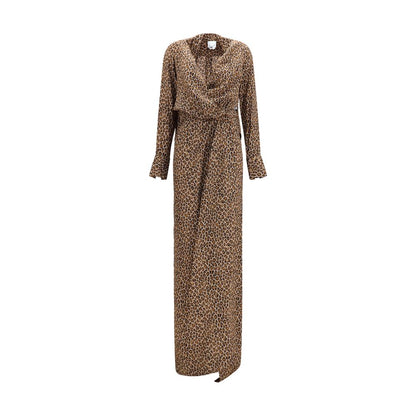 Beige Silk Long Dress