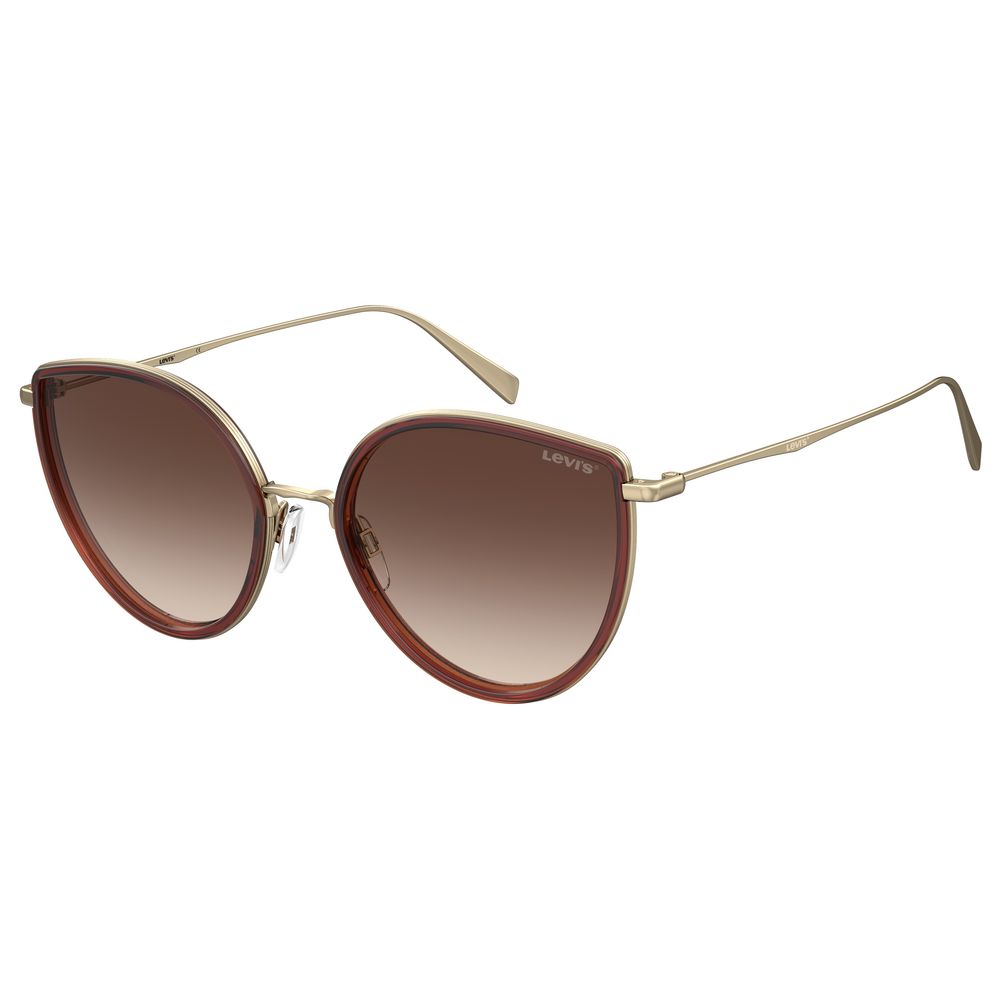 Brown Metal Sunglasses