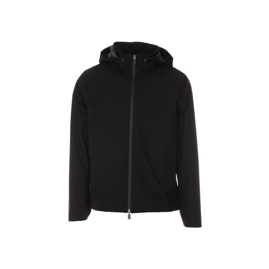 Black Polyester Shell Jacket