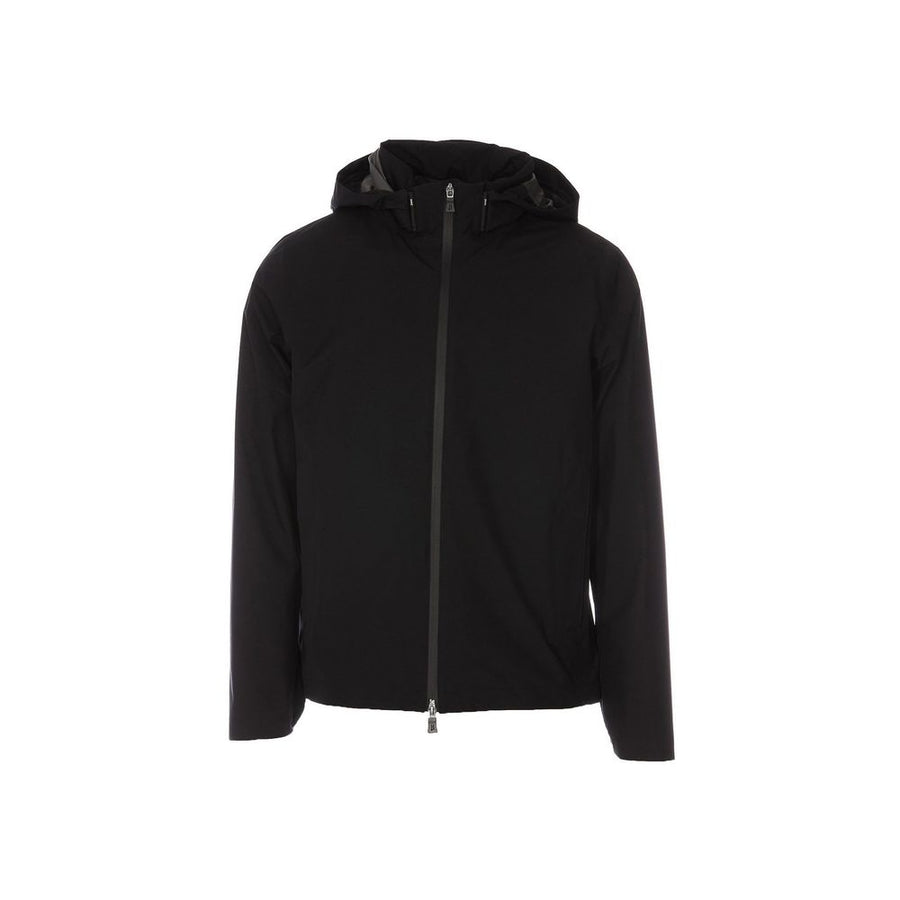 Black Polyester Shell Jacket