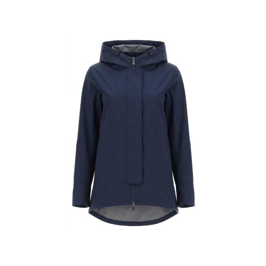 Blue Polyester Shell Jacket