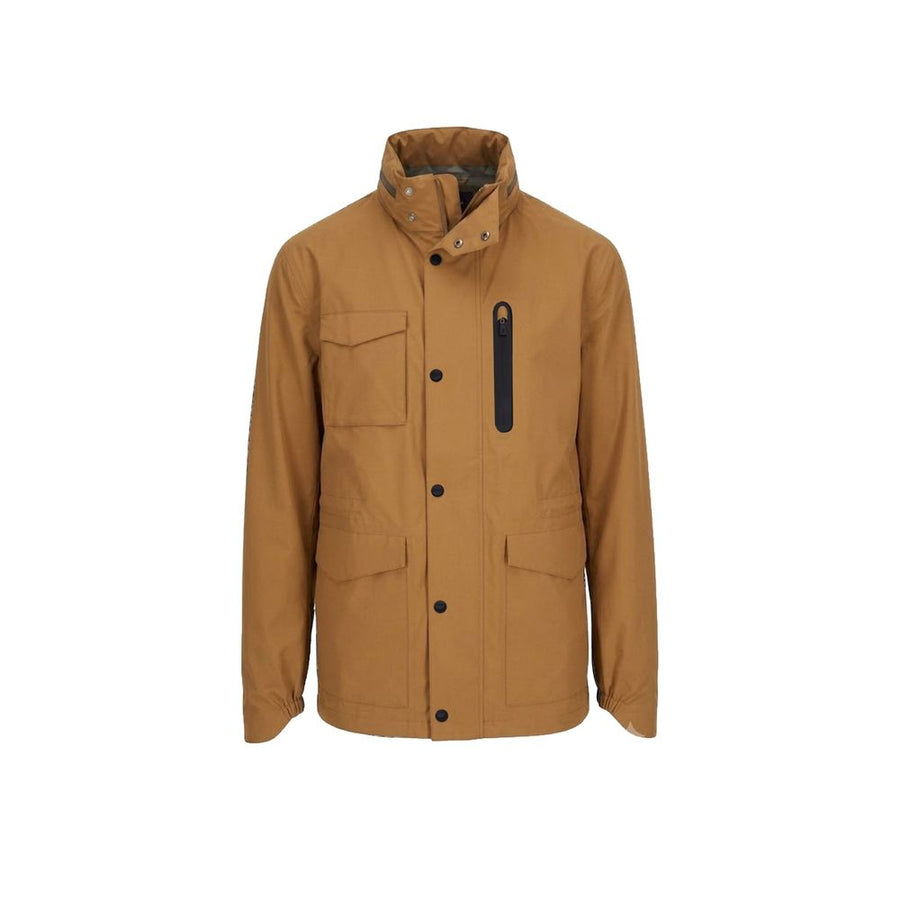 Brown Polyester Shell Jacket