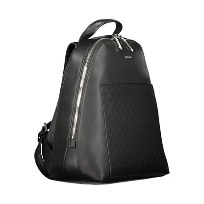 Black Polyester Women's Backpack