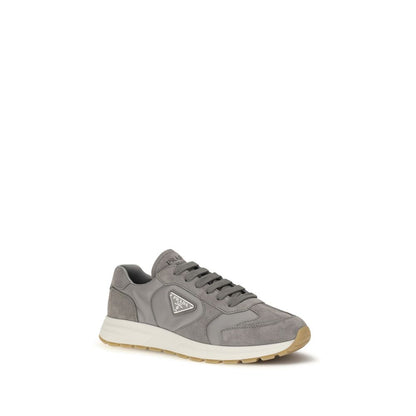 Gray Recycled Polyamide Athletic Sneakers