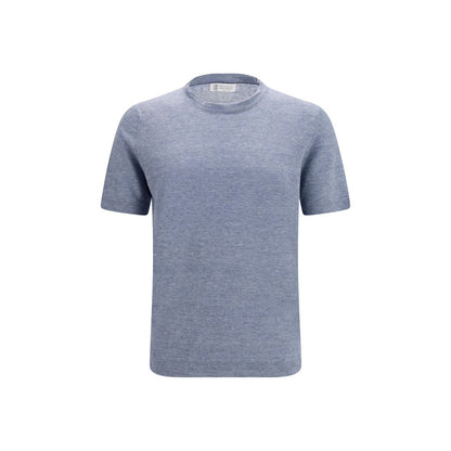 Blue Linen T-Shirt
