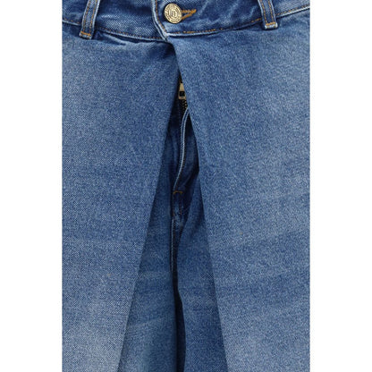 Blue Cotton Relaxed Fit Jeans