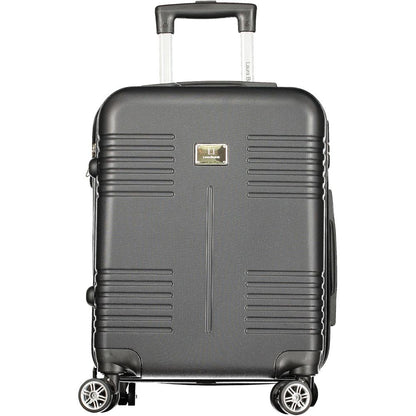 Black Polyurethane Women's Travel Bag