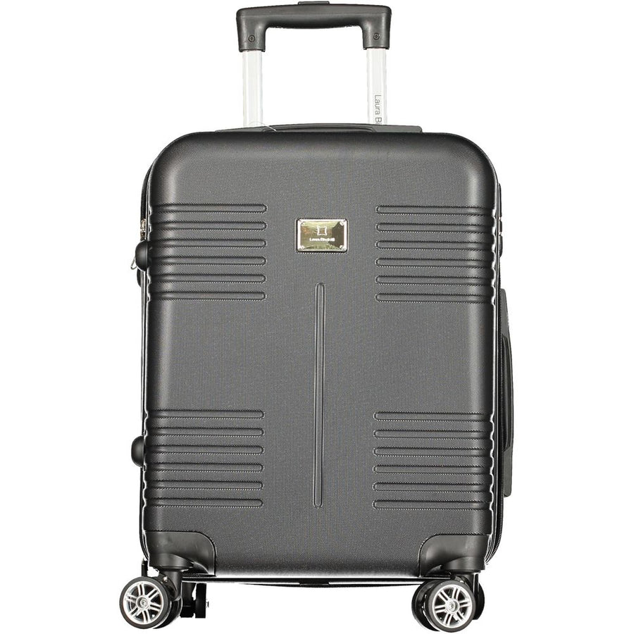 Black Polyurethane Women's Travel Bag