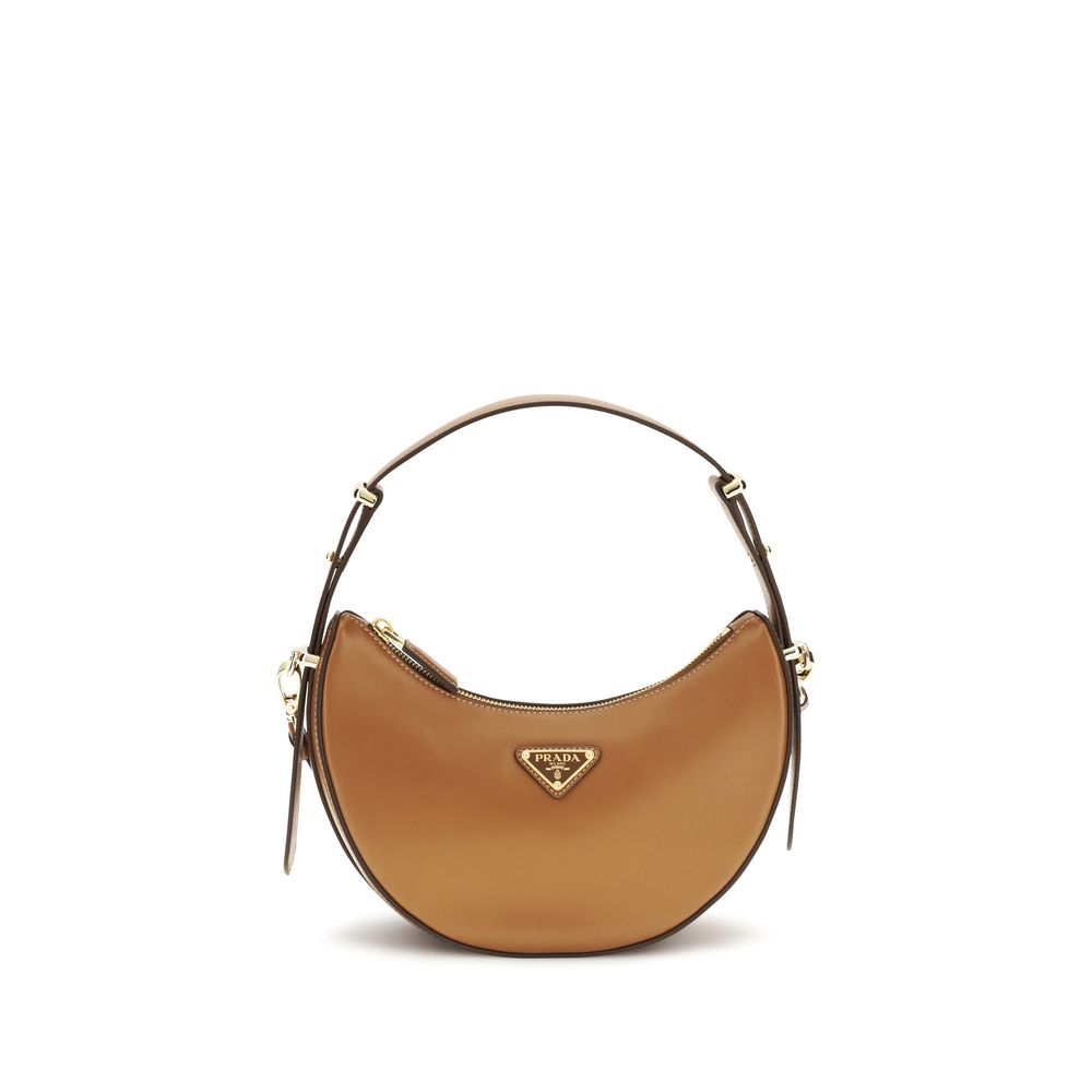 Beige Calf Leather Bos Taurus Shoulder Bag