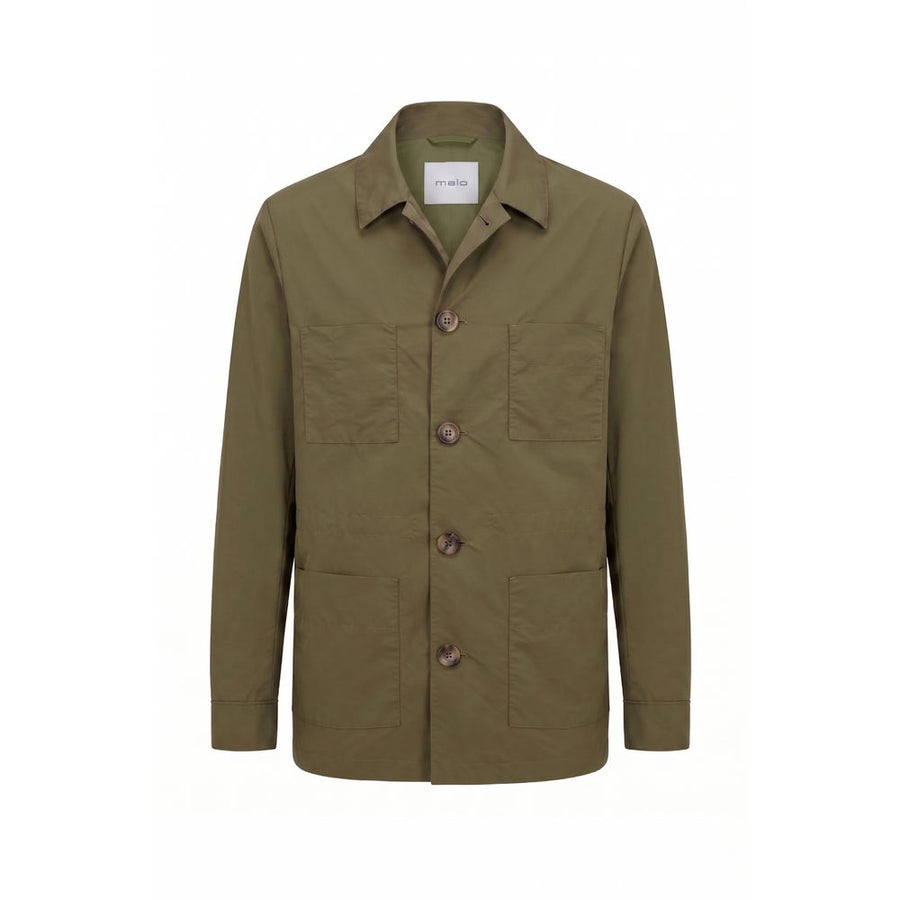 Green Nylon Men Jacket