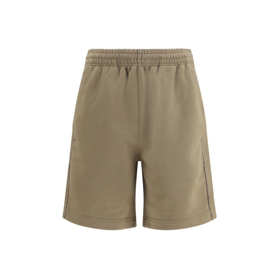Brown Cotton Bermuda Shorts