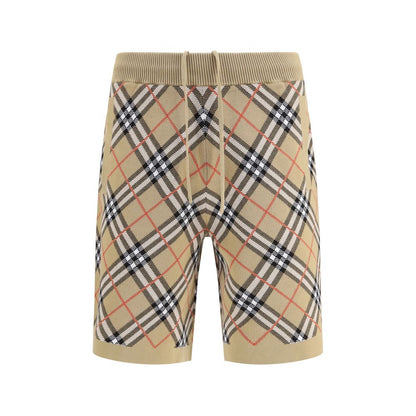 Beige Cotton Bermuda Shorts