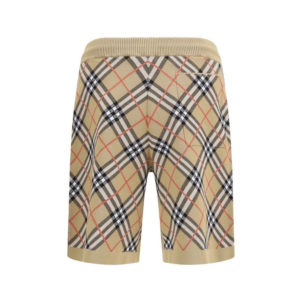 Beige Cotton Bermuda Shorts