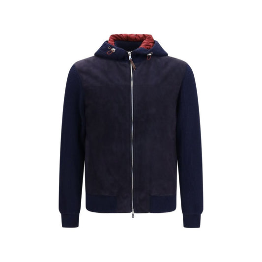Blue Calf Leather Bos Taurus Jacket