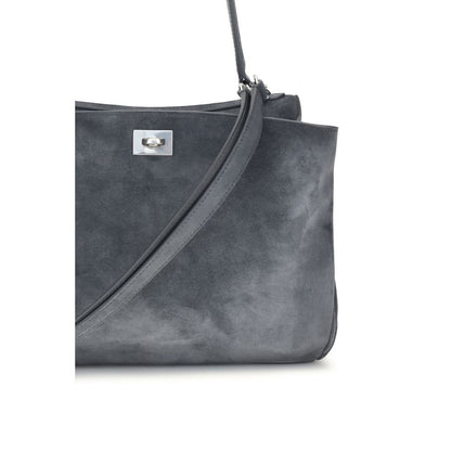 Gray Calf Leather Bos Taurus Shoulder Bag