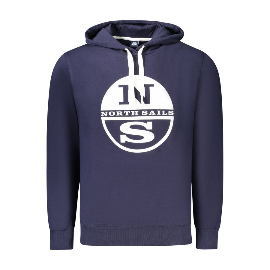 Blue Cotton Men's Hoodie