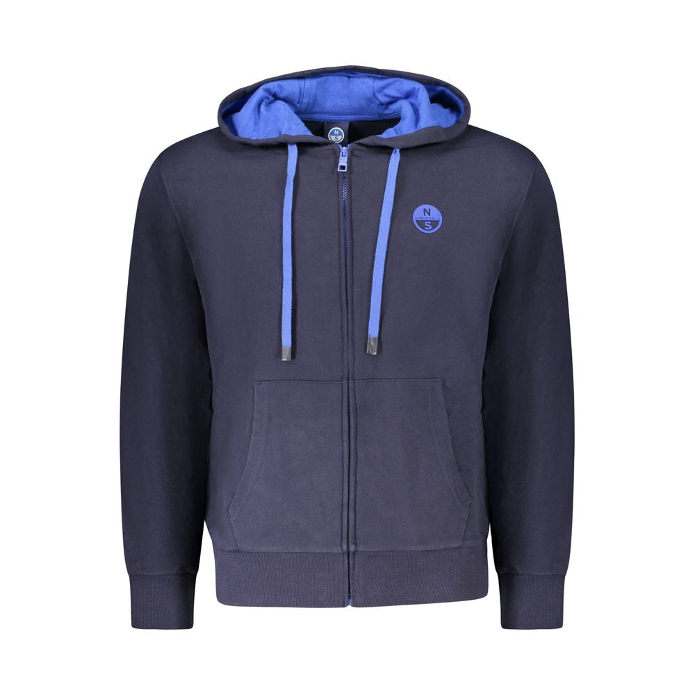 Blue Cotton Men's Sweatshirt
