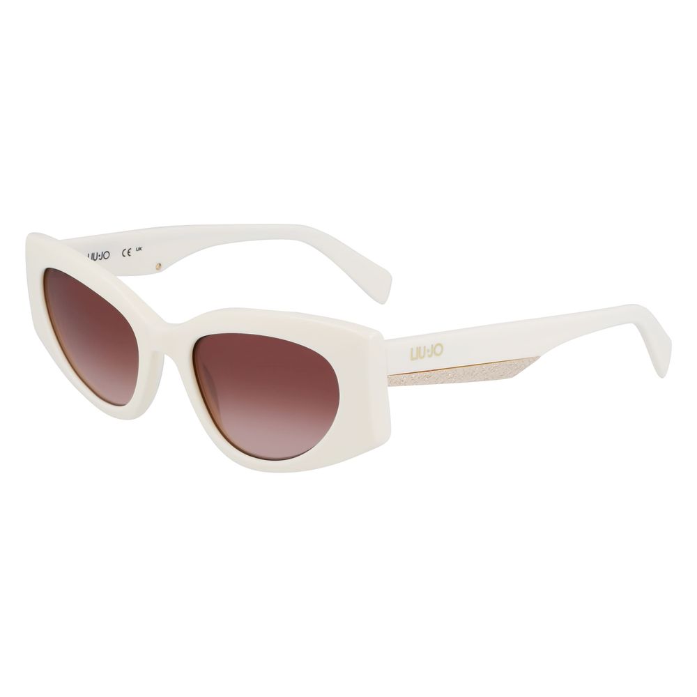 White Acetate Sunglasses