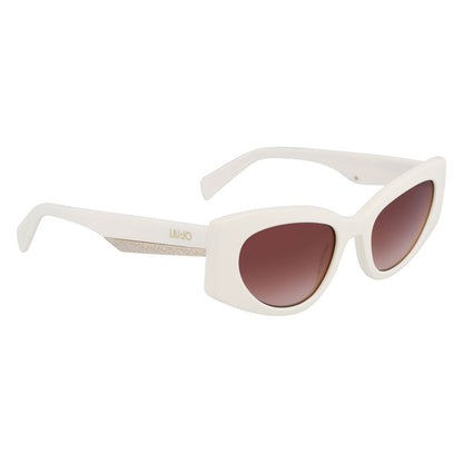 White Acetate Sunglasses