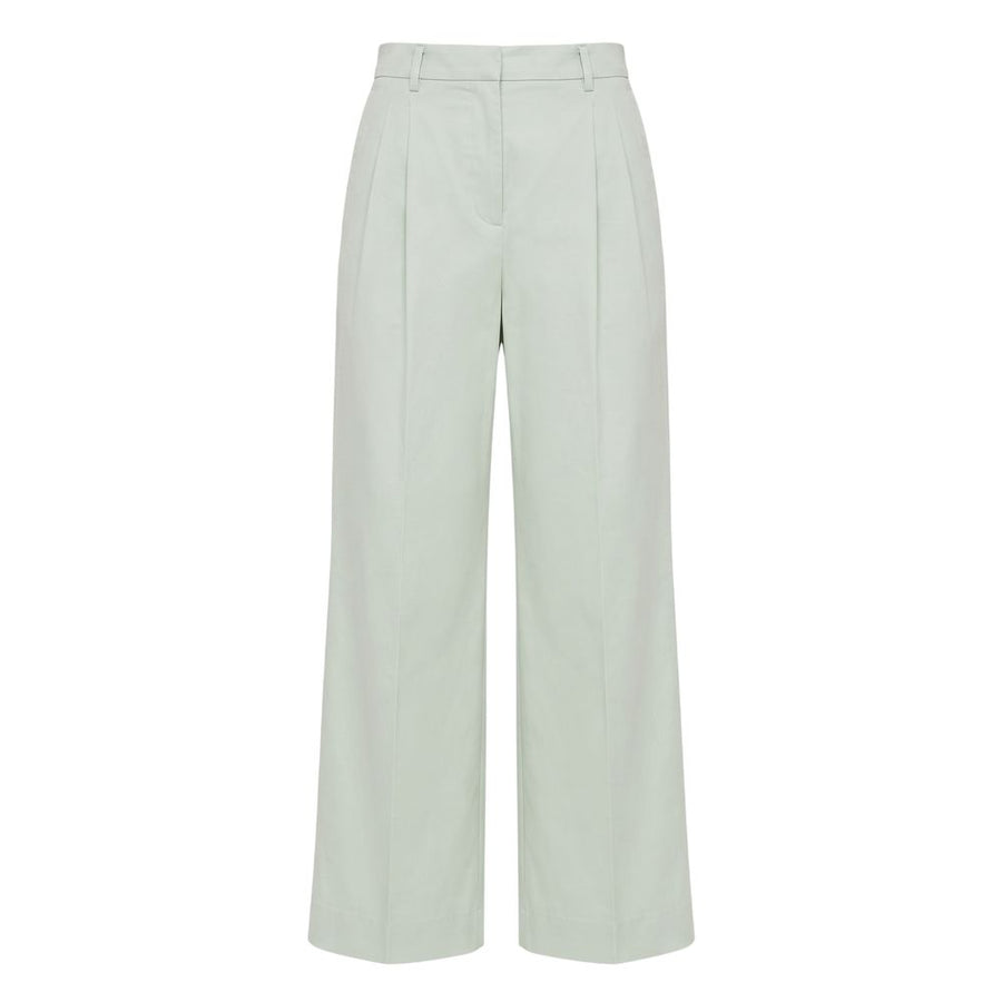 Green Cotton Women Pants