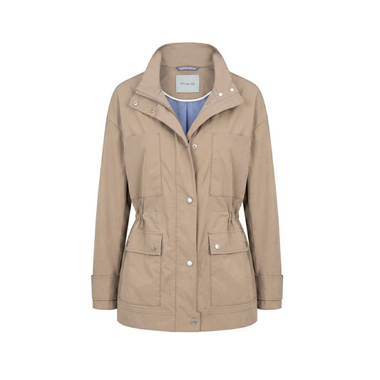 Brown Cotton Women Jacket