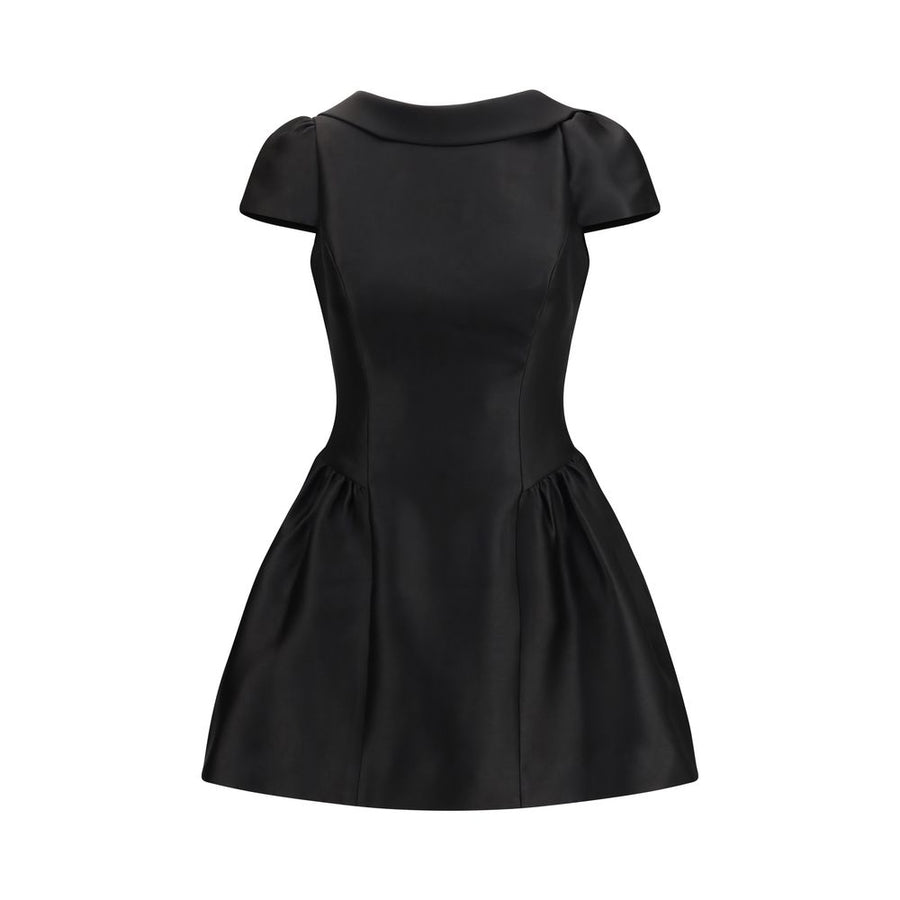 Black Polyester Casual Dress