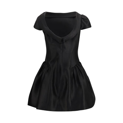 Black Polyester Casual Dress