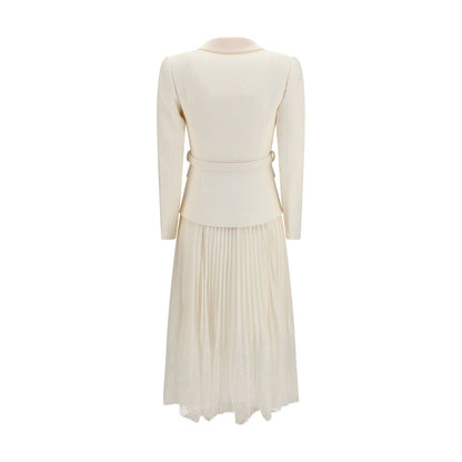 Beige Polyester Cocktail Dress