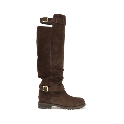 Brown Calf Leather Bos Taurus Over The Knee