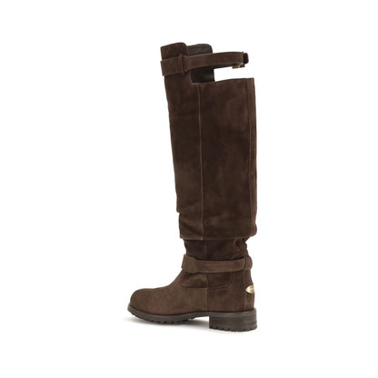 Brown Calf Leather Bos Taurus Over The Knee