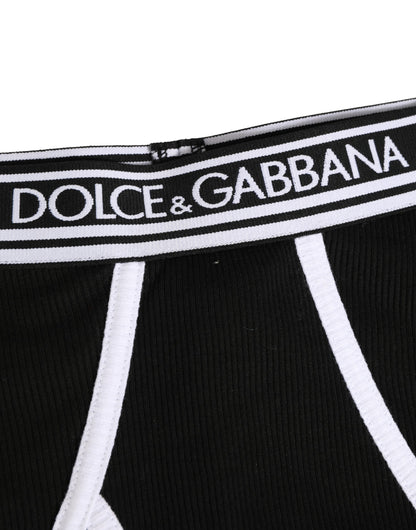 Black White Logo Waistband Coulotte Panty Underwear