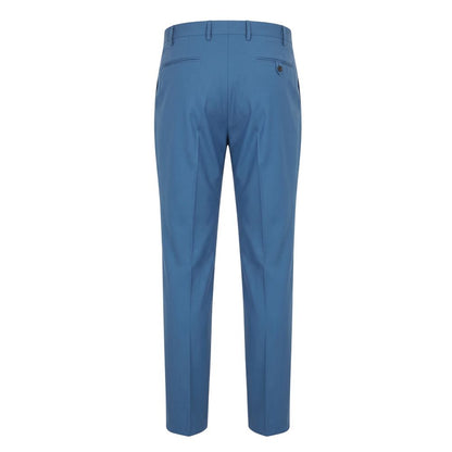 Blue Cotton Men's Pants