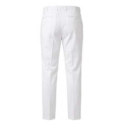 White Cotton Men Pant